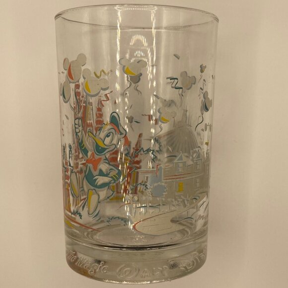 Walt Disney World 25th Anniversary Glass Donald Duck Castle 1996 Promo Cup - Picture 6 of 10
